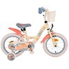 Disney Stitch Kinderfiets - Meisjes - 14 inch - Crème Koraal Blauw