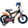 Hot Wheels Kinderfiets - Jongens - 12 inch - Zwart Oranje Blauw - Twee handremmen