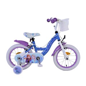 Disney Frozen 2 Kinderfiets - Meisjes - 14 inch - Blauw/Paars - Twee handremmen