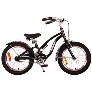 Volare Miracle Cruiser Kinderfiets - Meisjes- 16 inch - Mat Zwart - Prime Collection