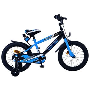 Volare Sportivo Kinderfiets - Jongens - 16 inch - Blauw Zwart