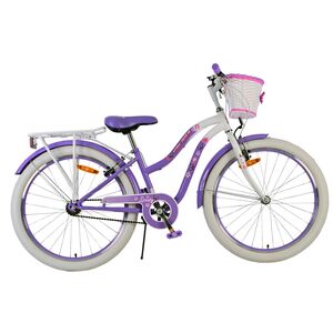 Volare Lovely Kinderfiets - Meisjes - 24 inch - Paars - Twee handremmen