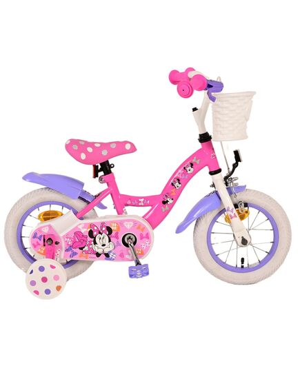 Minnie Kinderfiets - Meisjes - 12 inch - Roze