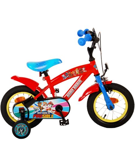 Paw Patrol Kinderfiets - Jongens - 12 inch - Rood/Blauw