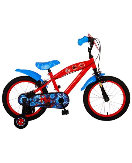 Ultimate Spider-Man Kids bike - Boys - 16 inch - Blue/Red - Two hand brakes