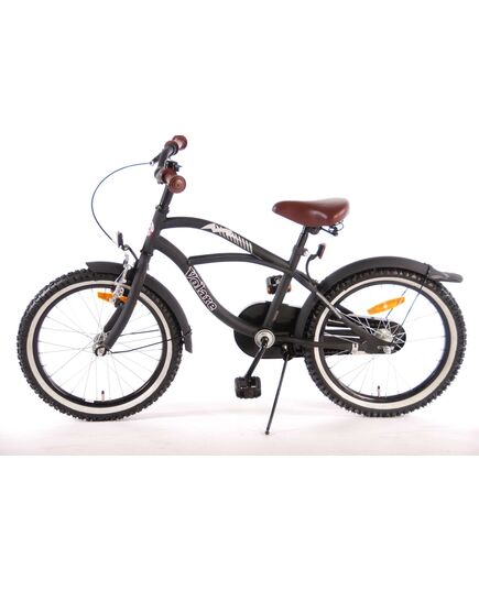 Volare Black Cruiser Kinderfiets - Jongens - 18 inch - Zwart - 95% afgemonteerd