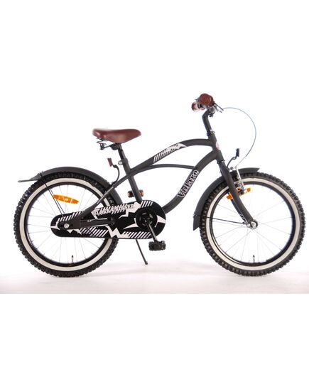Volare Black Cruiser Kinderfiets - Jongens - 18 inch - Zwart - 95% afgemonteerd