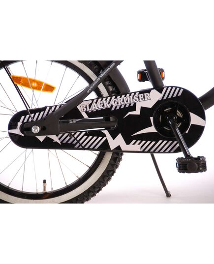 Volare Black Cruiser Kinderfiets - Jongens - 18 inch - Zwart - 95% afgemonteerd