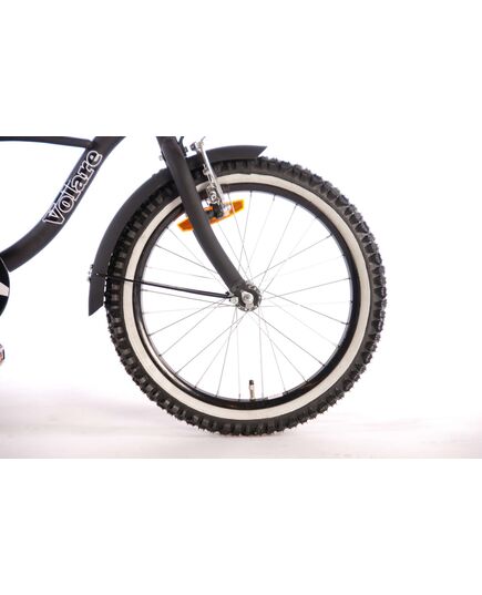 Volare Black Cruiser Kinderfiets - Jongens - 18 inch - Zwart - 95% afgemonteerd