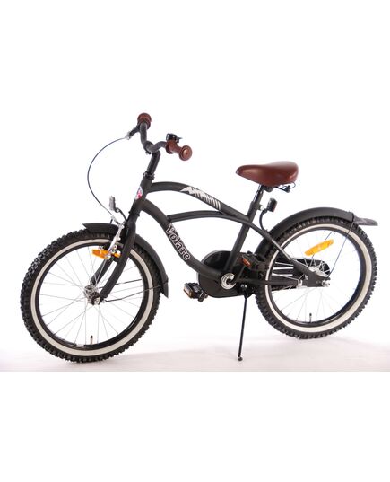 Volare Black Cruiser Kinderfiets - Jongens - 18 inch - Zwart - 95% afgemonteerd