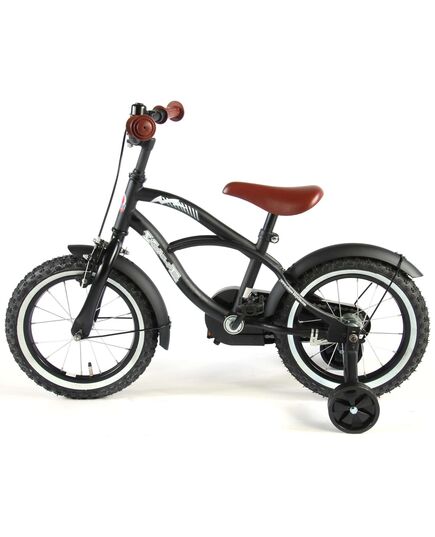 Volare Black Cruiser Kinderfiets - Jongens - 14 inch - Zwart - 95% afgemonteerd