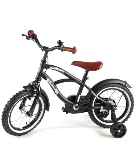 Volare Black Cruiser Kinderfiets - Jongens - 14 inch - Zwart - 95% afgemonteerd
