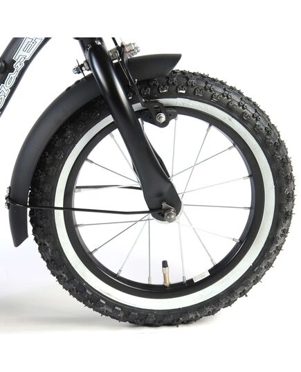 Volare Black Cruiser Kinderfiets - Jongens - 14 inch - Zwart - 95% afgemonteerd