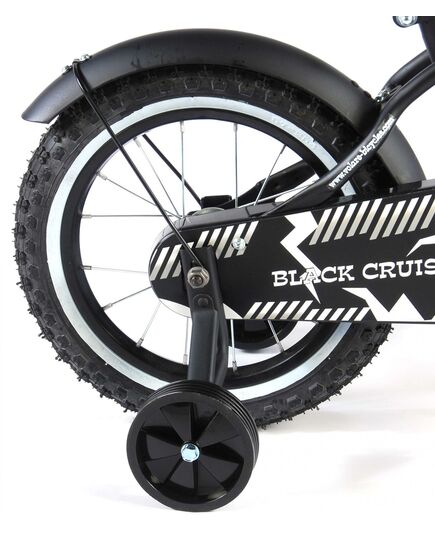 Volare Black Cruiser Kinderfiets - Jongens - 14 inch - Zwart - 95% afgemonteerd