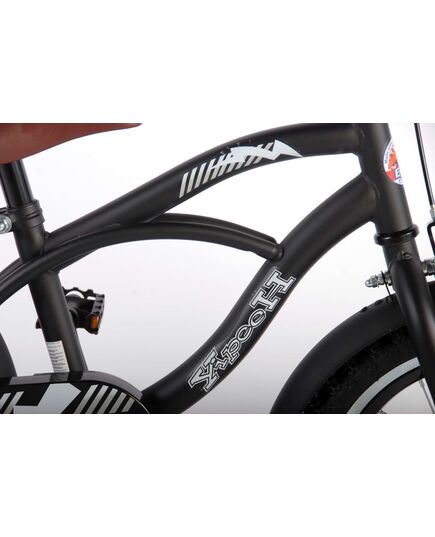 Volare Black Cruiser Kinderfiets - Jongens - 14 inch - Zwart - 95% afgemonteerd