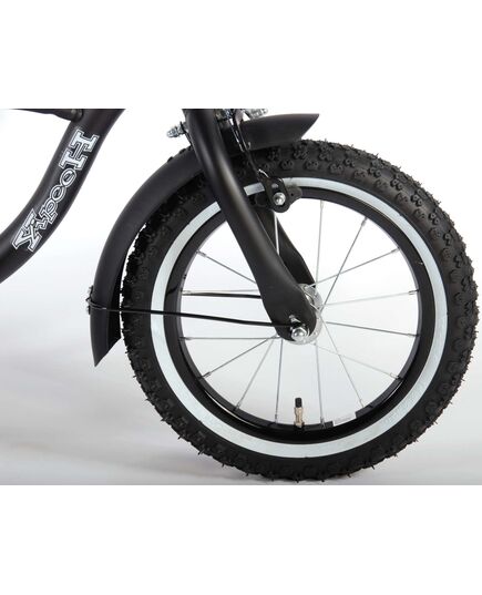 Volare Black Cruiser Kinderfiets - Jongens - 14 inch - Zwart - 95% afgemonteerd