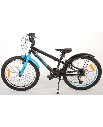 Volare Rocky Kinderfiets - 20 inch - Blauw Zwart - 85% afgemonteerd - 6 speed - Prime Collection