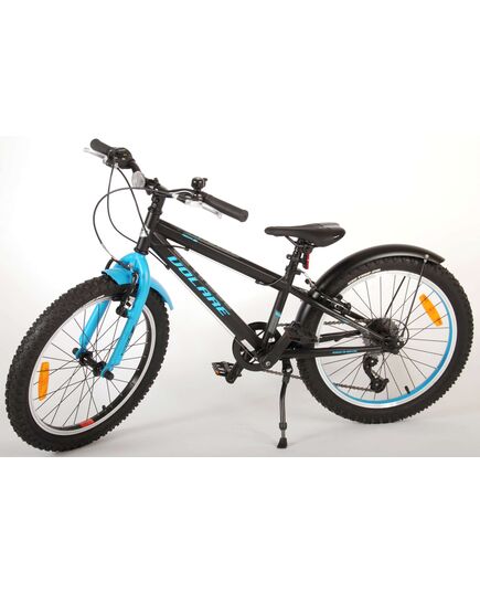 Volare Rocky Kinderfiets - 20 inch - Blauw Zwart - 85% afgemonteerd - 6 speed - Prime Collection