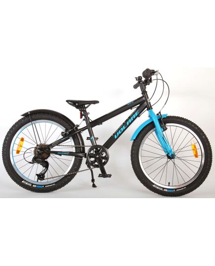Volare Rocky Kinderfiets - 20 inch - Blauw Zwart - 85% afgemonteerd - 6 speed - Prime Collection
