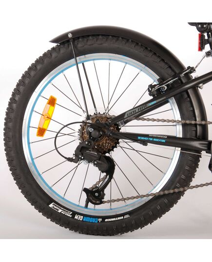 Volare Rocky Kinderfiets - 20 inch - Blauw Zwart - 85% afgemonteerd - 6 speed - Prime Collection