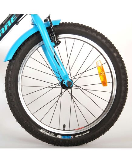 Volare Rocky Kinderfiets - 20 inch - Blauw Zwart - 85% afgemonteerd - 6 speed - Prime Collection