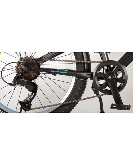 Volare Rocky Kinderfiets - 20 inch - Blauw Zwart - 85% afgemonteerd - 6 speed - Prime Collection