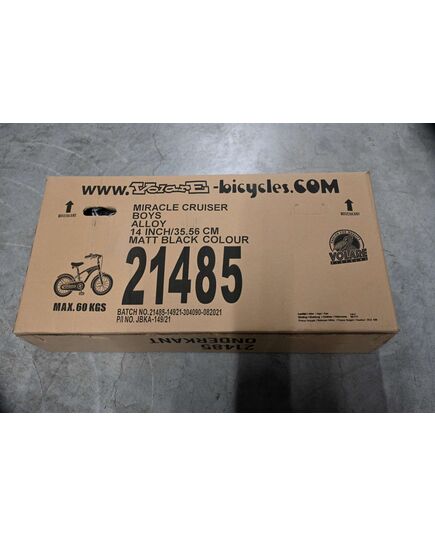 Volare Miracle Cruiser Kinderfiets - Jongens - 14 inch - Mat Zwart - Prime Collection