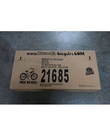 Volare Miracle Cruiser Kinderfiets - Jongens - 16 inch - Mat Zwart - Prime Collection