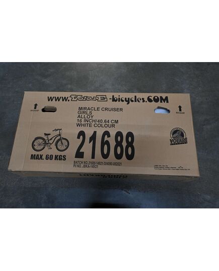 Volare Miracle Cruiser Kinderfiets - Meisjes - 16 inch - Wit - Prime Collection