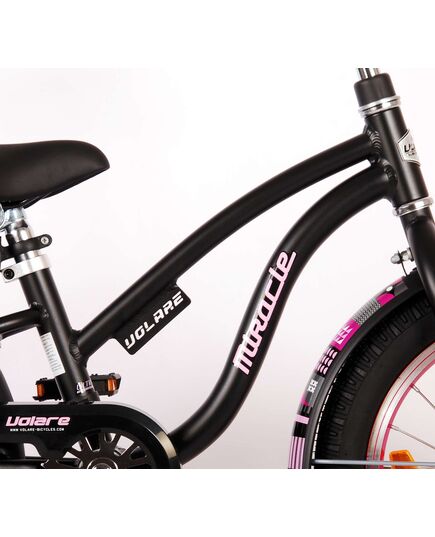 Volare Miracle Cruiser Kinderfiets - Meisjes- 16 inch - Mat Zwart - Prime Collection