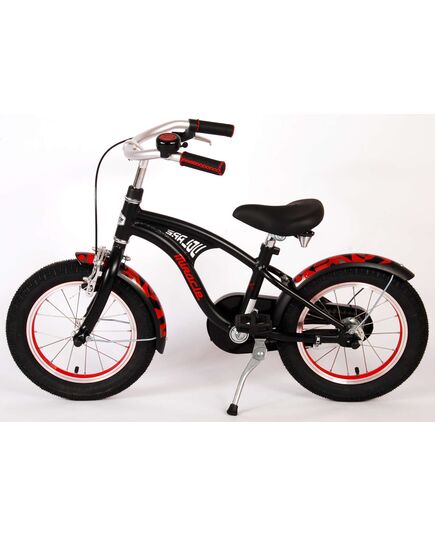 Volare Miracle Cruiser Kinderfiets - Jongens - 14 inch - Mat Zwart - Prime Collection
