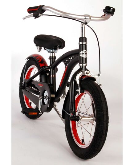 Volare Miracle Cruiser Kinderfiets - Jongens - 14 inch - Mat Zwart - Prime Collection