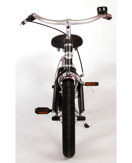 Volare Miracle Kinderfiets - Meisjes - 14 inch - Mat Zwart - Prime Collection