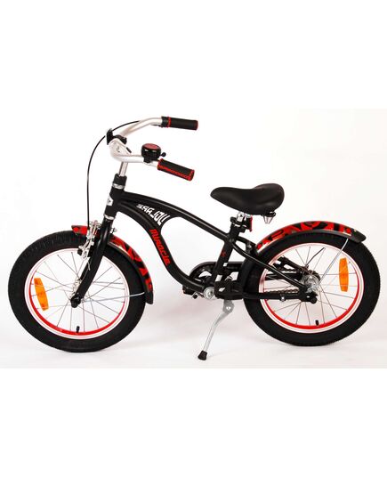 Volare Miracle Cruiser Kinderfiets - Jongens - 16 inch - Mat Zwart - Prime Collection