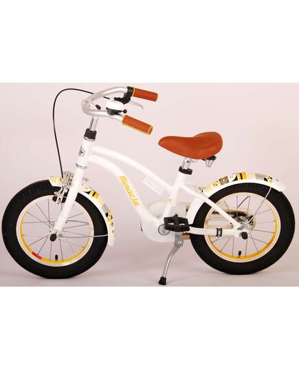 Volare Miracle Kinderfiets - Meisjes - 14 inch - Wit - Prime Collection