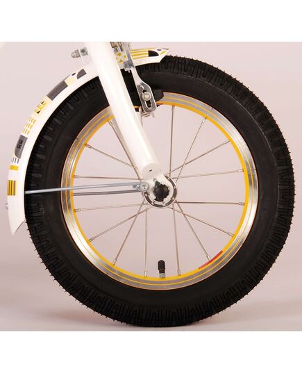 Volare Miracle Kinderfiets - Meisjes - 14 inch - Wit - Prime Collection