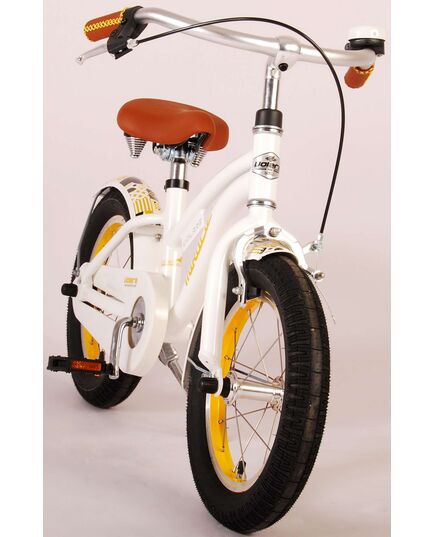 Volare Miracle Kinderfiets - Meisjes - 14 inch - Wit - Prime Collection