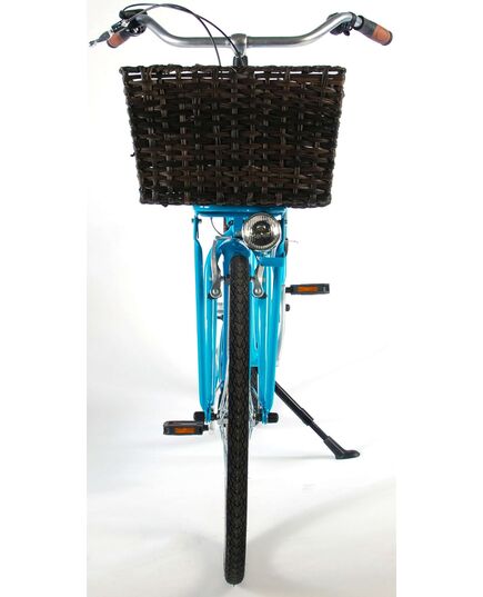 Gevlochten fietsmand groot