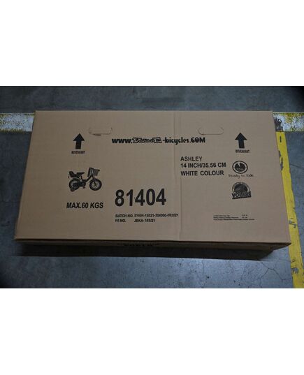 Volare Ashley Kinderfiets - Meisjes - 14 inch - Wit - 95% afgemonteerd