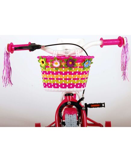 Volare Ashley Kinderfiets - Meisjes - 14 inch - Wit - 95% afgemonteerd