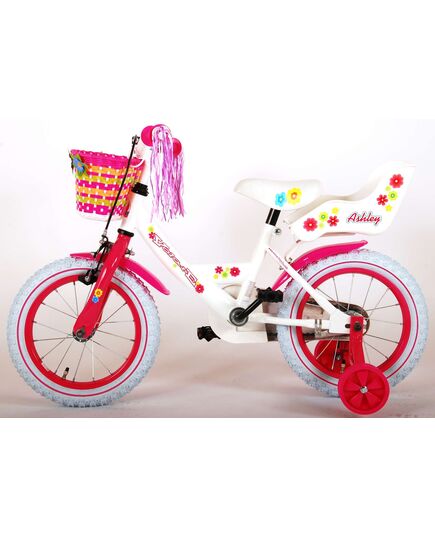 Volare Ashley Kinderfiets - Meisjes - 14 inch - Wit - 95% afgemonteerd