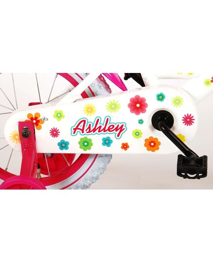 Volare Ashley Kinderfiets - Meisjes - 14 inch - Wit - 95% afgemonteerd