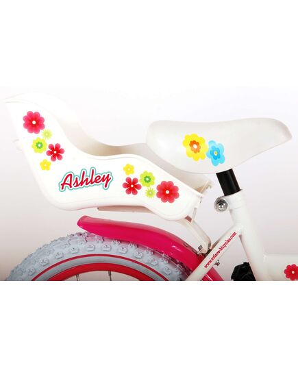 Volare Ashley Kinderfiets - Meisjes - 14 inch - Wit - 95% afgemonteerd