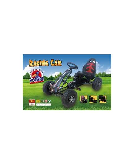Volare Go Kart Racing Car - Jongens - Groot - Luchtbanden - zwart