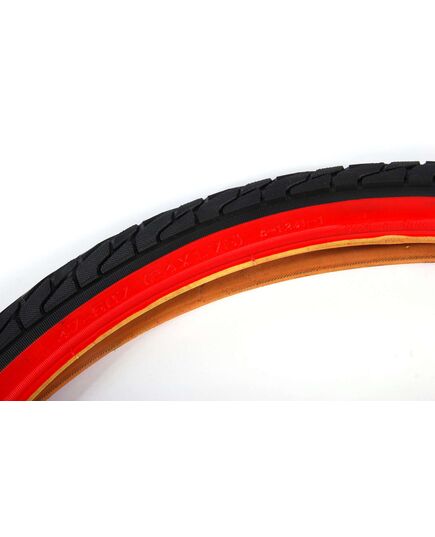 Buitenband 24 inch rood zwart