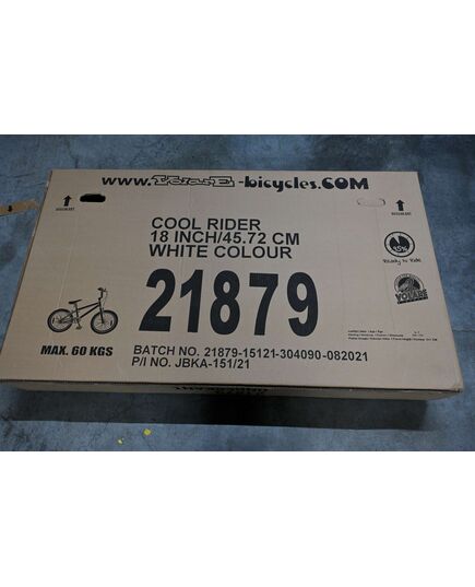 Volare Cool Rider Kinderfiets - Jongens - 18 inch - Wit - 95% afgemonteerd - Prime Collection