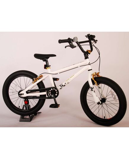 Volare Cool Rider Kinderfiets - Jongens - 18 inch - Wit - twee handremmen - 95% afgemonteerd - Prime Collection