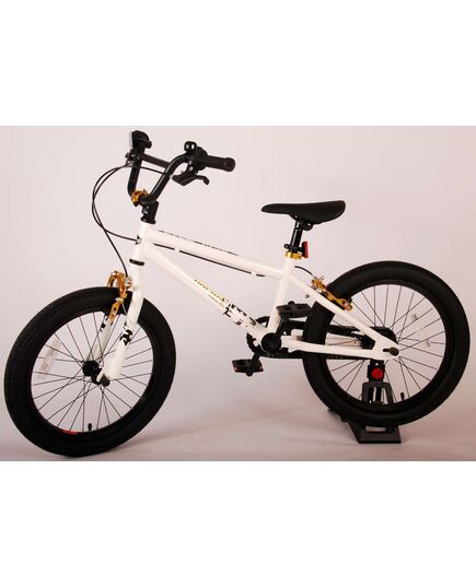 Volare Cool Rider Kinderfiets - Jongens - 18 inch - Wit - twee handremmen - 95% afgemonteerd - Prime Collection