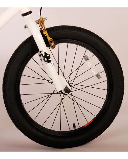 Volare Cool Rider Kinderfiets - Jongens - 18 inch - Wit - twee handremmen - 95% afgemonteerd - Prime Collection