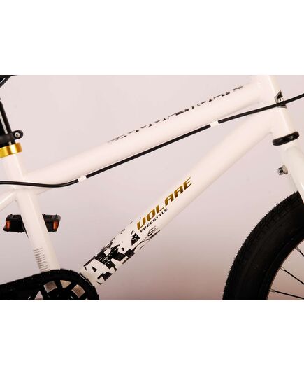 Volare Cool Rider Kinderfiets - Jongens - 18 inch - Wit - twee handremmen - 95% afgemonteerd - Prime Collection